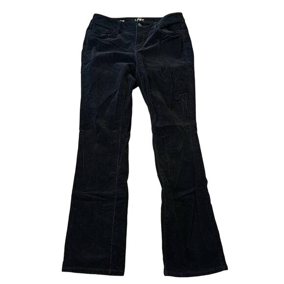 LOFT Women's Curvy Sexy Boot Corduroy Pants Black Size 29/8 - Picture 2 of 8